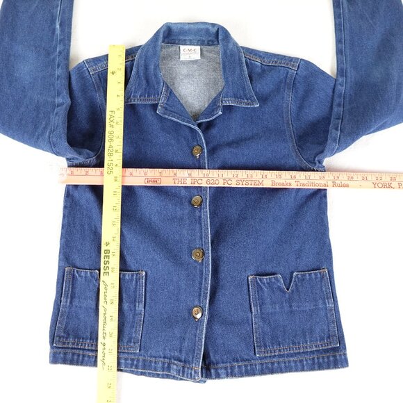 CMC by Color Me Cotton Jean Jacket Women's Small 100% Cotton Denim Made in USA - Picture 10 of 10